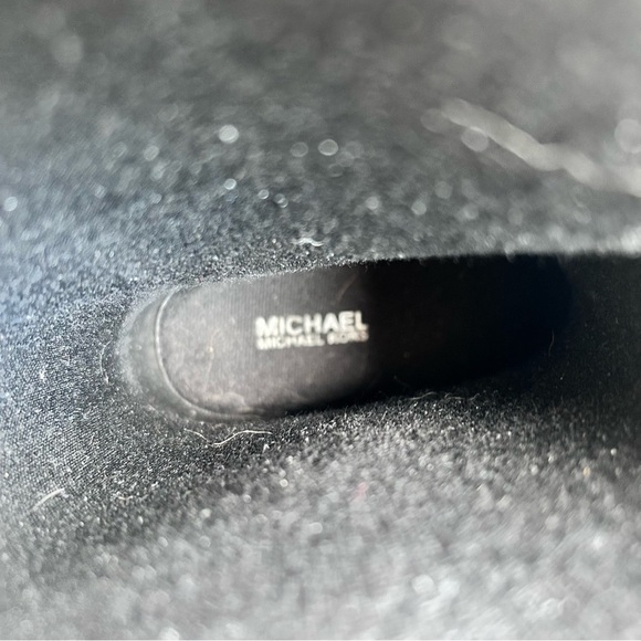 Michael Kors Monogram Rain Boots | Black & Brown | Size 7 - Picture 5 of 5